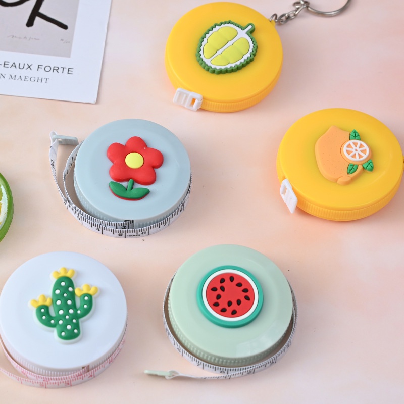 Thước Dây Cuộn Rút Nhỏ Gọn Siêu Cute, Thước Dây Đa Năng ROSE196