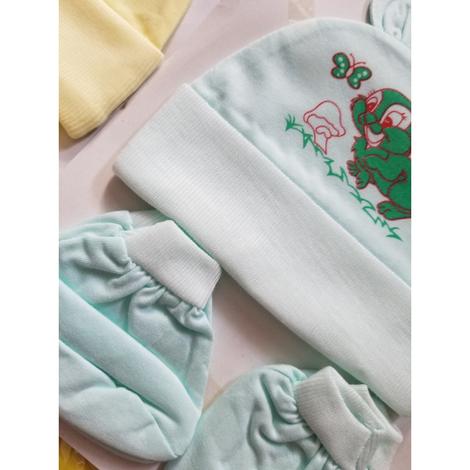 Sét nón bao tay chân cotton mềm mịn