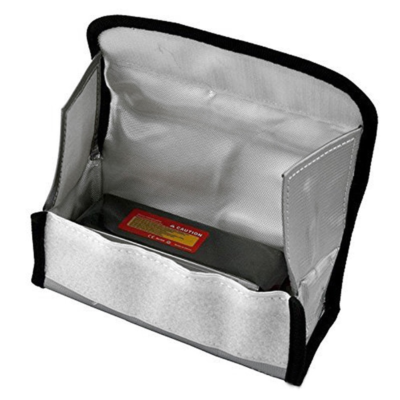 Túi Đựng Bảo Vệ Sạc Pin LiPo An Toàn Chống Nổ Kích Thước 185x75x60mm