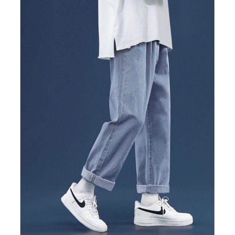 quần jean nam baggy ống rộng chất bò cao cấp dáng suông đẹp 005 | BigBuy360 - bigbuy360.vn