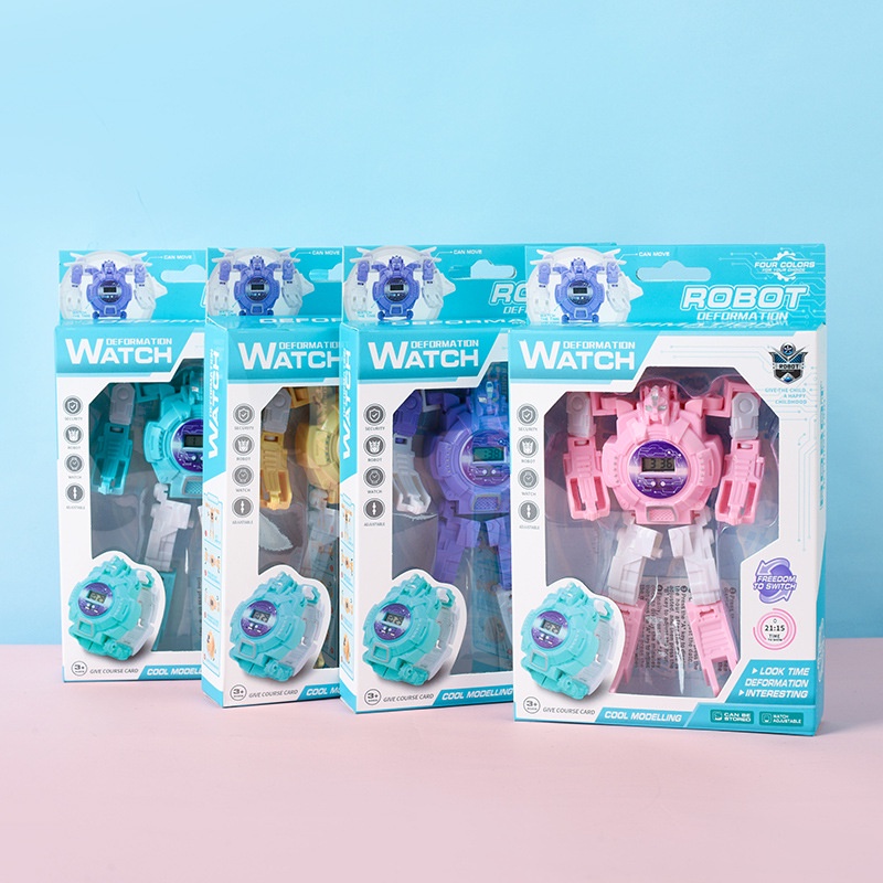 🍉Đồng Hồ Robot Cho Bé FullBox - Đồng Hồ Đồ Chơi Biến Hình Cực Độc Mẫu Mới Nhất Thích Hợp Cho Bé Trên 3t DUASHOP