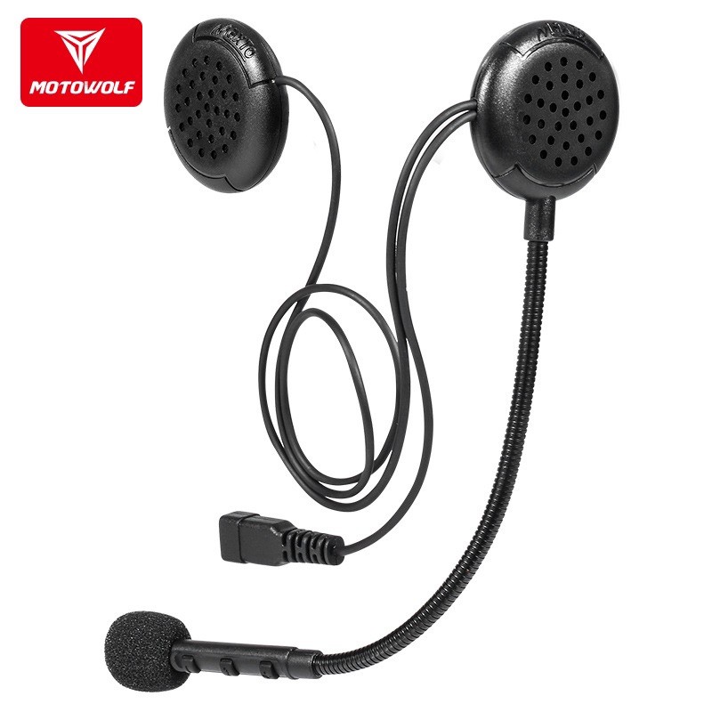 Tai nghe bluetooth cho mũ bảo hiểm Motowolf