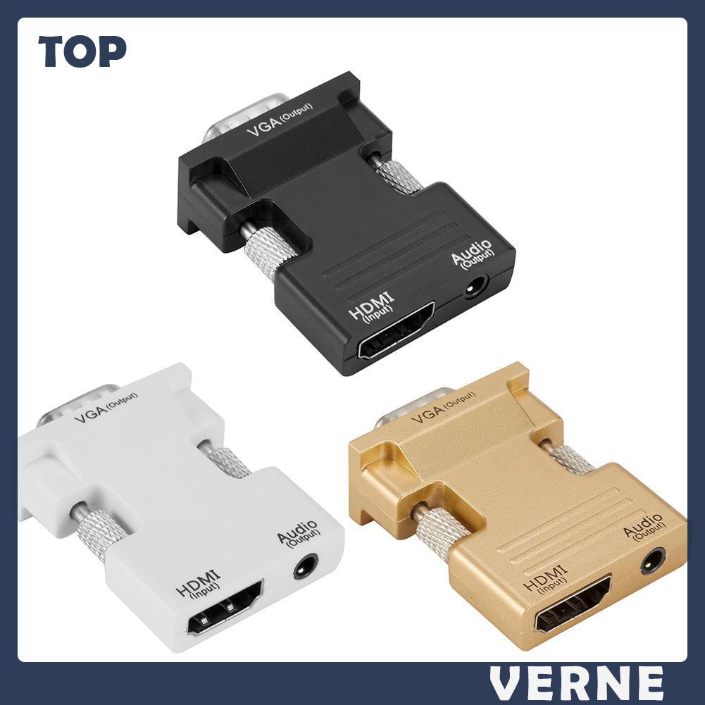 Bộ Chuyển Đổi Hdmi Sang Vga Hỗ Trợ Âm Thanh 1080p