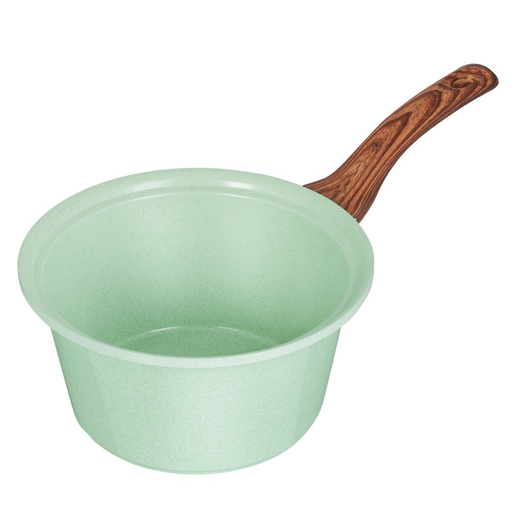 [Hàng chính hãng]Bộ 3 nồi đúc quánh đúc Ceramic nắp kính chống dính 5 lớp đáy từ Greencook GCS05 Size 18cm/20cm/24cm