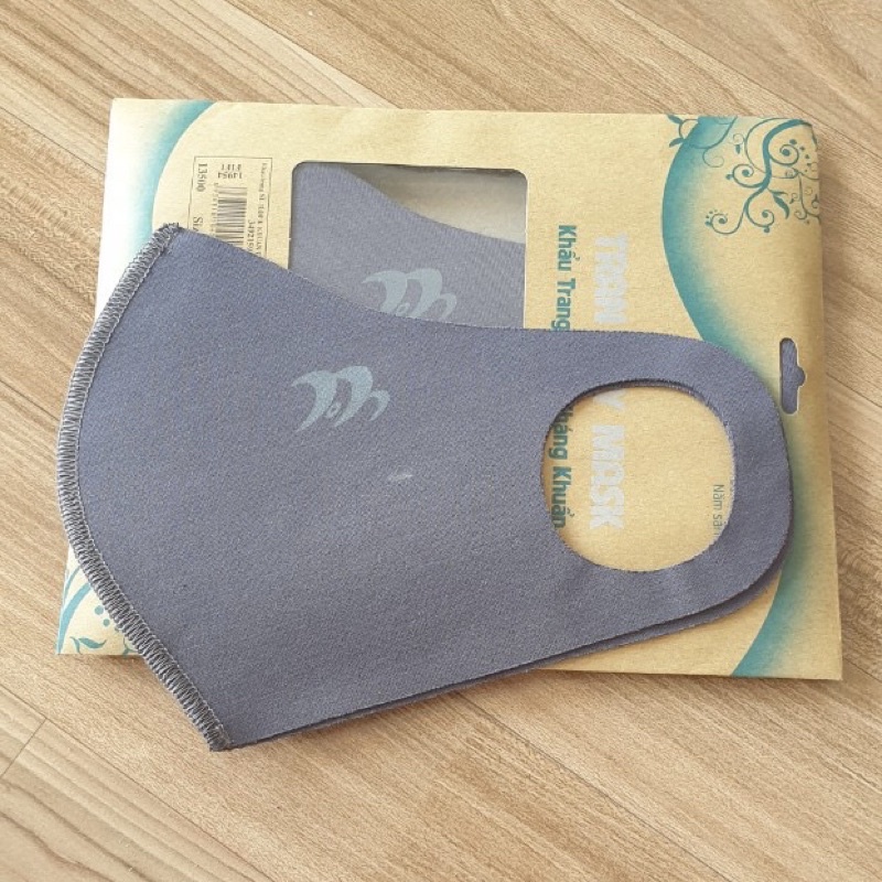 Set 10 khẩu trang vải su (poly 2 da) có hình in