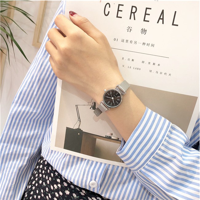 (HOT 2019) Đồng hồ nữ chính hãng thời trang cao cấp dây thép lụa sang trọng SKMEI SKW001 - Arman Watches