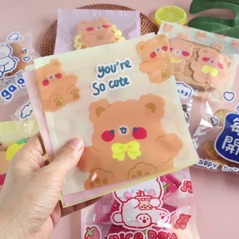Túi Đựng Bánh Quy Hình Thú Cưng Hoạt Hình Đáng Yêu DIY