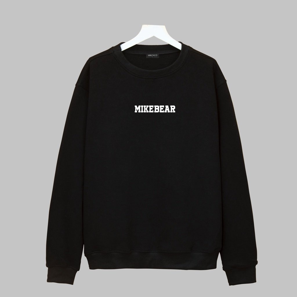 Áo Sweater Gau Mikebear, áo Unisex nam nữ Form rộng chất nỉ bông dày