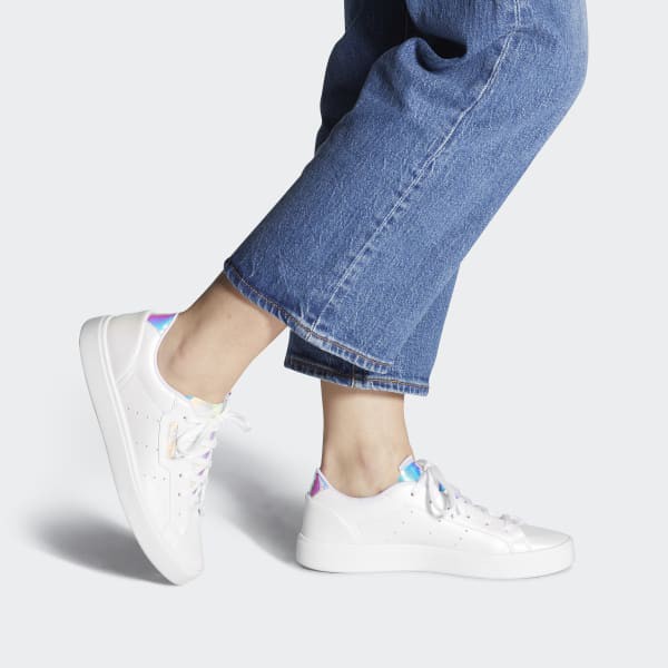 Giày Adidas Sleek Hologram 🔥FREESHIP🔥 Giày Nữ Adidas Màu Trắng Sleek Iridescent Chính Hãng - [FY1265]