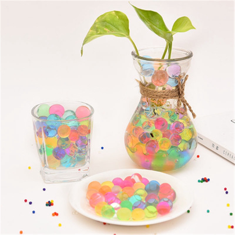Set 50 Hạt Pha Lê Hydrogel Trong Suốt Nhiều Màu Sắc Dùng Làm Đồ Chơi Cho Bé