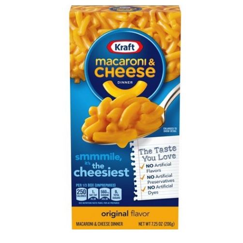 Nui Pho Mai vị nguyên bản Mỳ Macaroni &amp; Cheese hiệu Kraft 206g date 13/6/2022