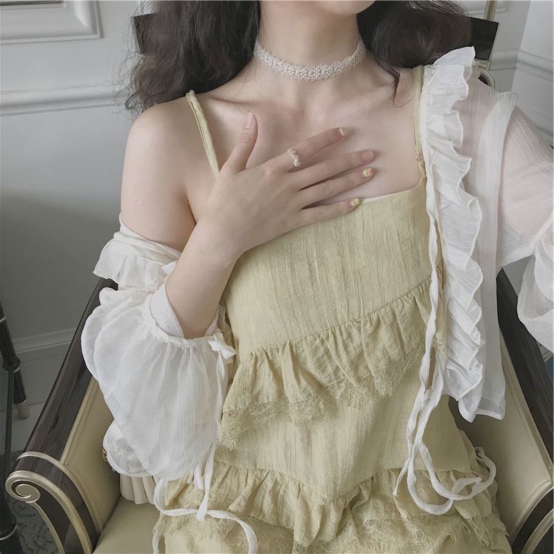 Áo Khoác cardigan Chiffon Mỏng Dáng Rộng Thời Trang Mùa Hè Dành Cho Nữ