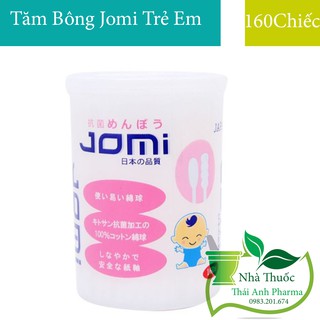 Tăm Bông Kháng Khuẩn JOMI Trẻ Em 160 Que