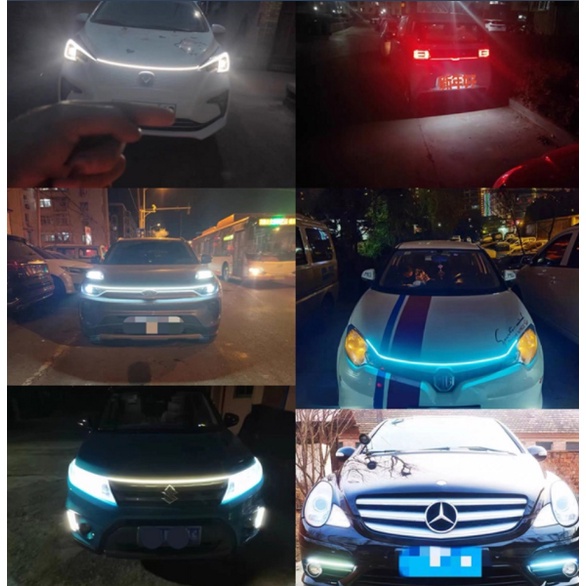 Dây đèn led LYMOYO trang trí xe hơi 12v nhiều màu tùy chọn tiện dụng