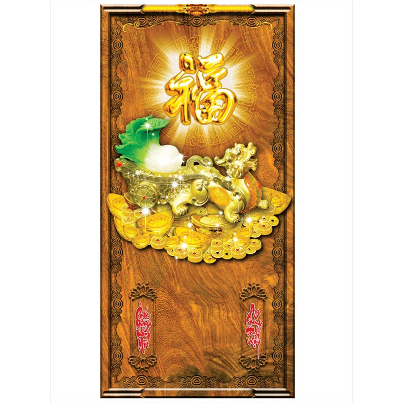 Lịch gỗ phong thủy Tỳ Hưu treo tường