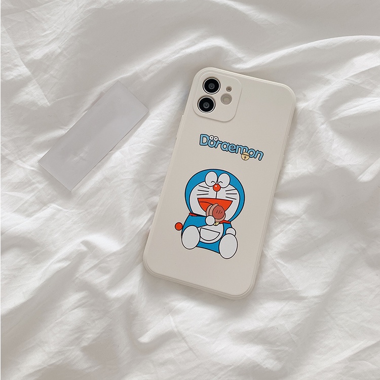 Ốp Lưng iPhone Cạnh Vuông in hình Viền Hình Doremon 6/6plus/6s/6splus/7/7plus/8/8plus/x/xr/xs/11/12/pro/max/plus/promax