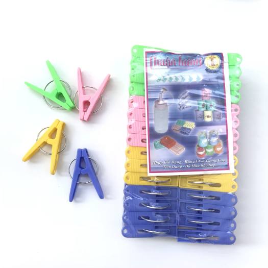 Sỉ Vỉ Kẹp Phơi Đồ Bằng Nhựa Bảo Vệ Quần Áo Vỉ Kẹp Phơi Quần Áo Nhựa Lớn Hàng Việt Nam 30 chiếc