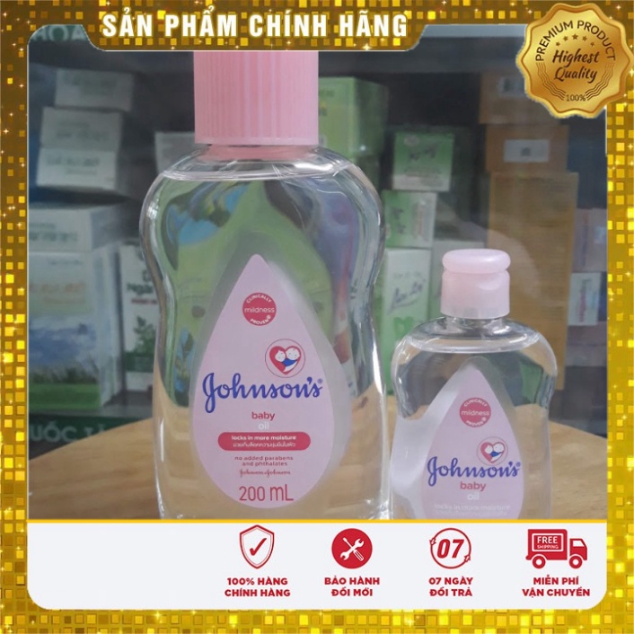 Dầu Dưỡng Ẩm Mát Xa Gohnson's baby oil  Date mới