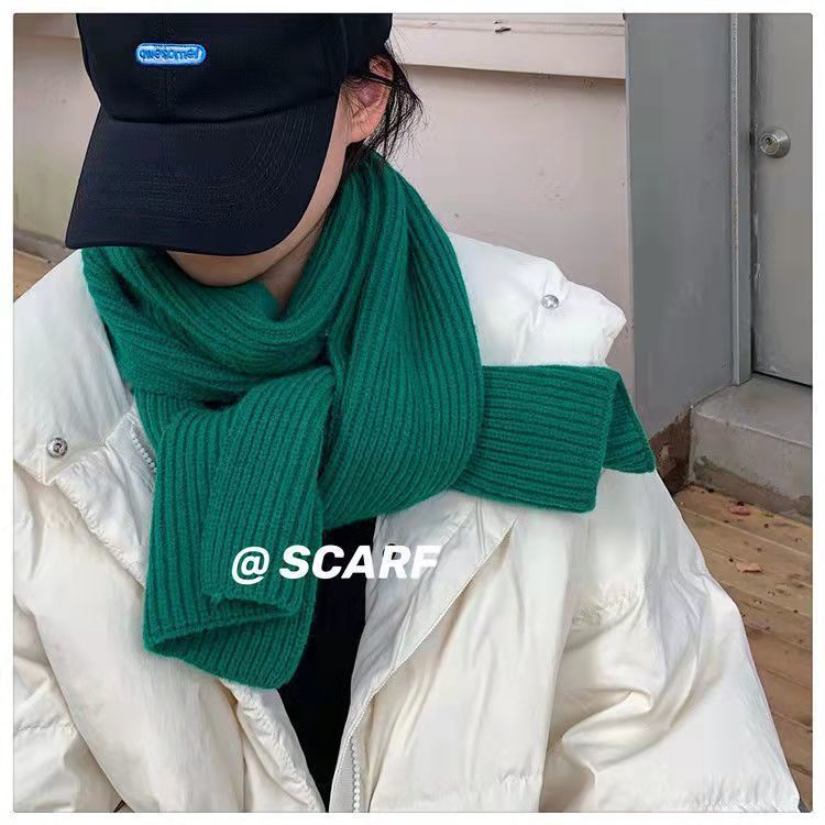 Khăn Choàng Cổ Màu Xanh Dương Thiết Kế Mới Giữ Ấm Cao Cấp Thời Trang Mùa Đông Dành Cho Nữ