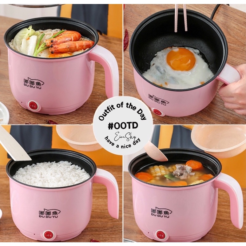 Nồi lẩu mini chống dính đa năng tiện lợi giá rẻ (tặng kèm bát, đũa, thìa)
