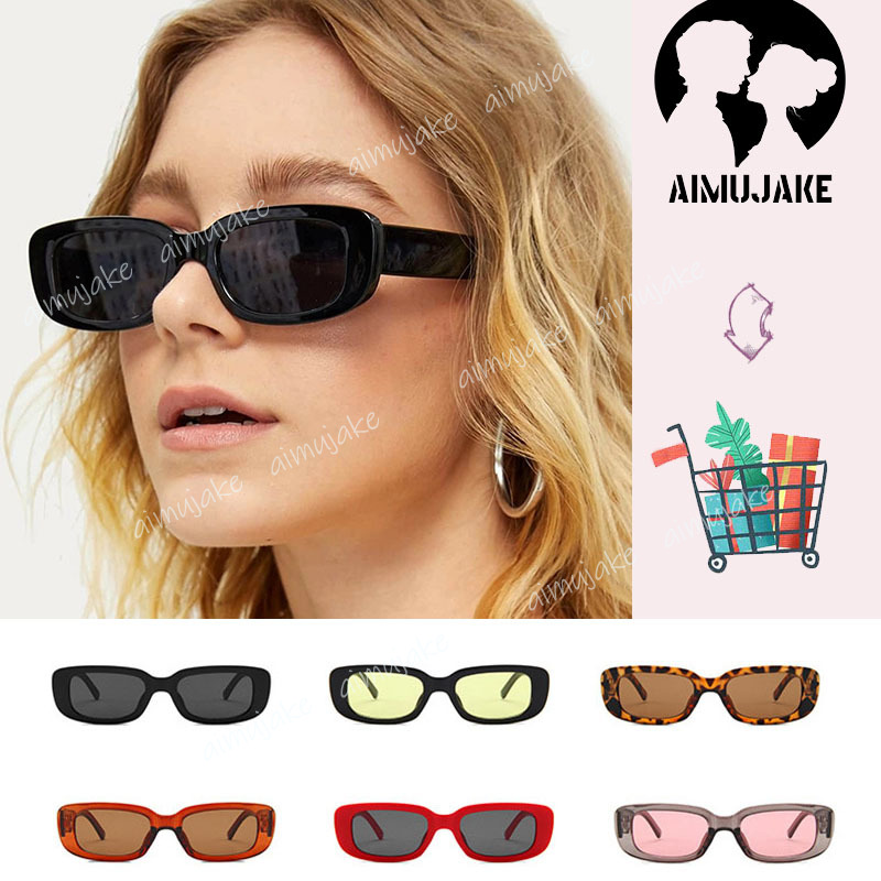 Kính râm gọng oval chống tia UV phong cách Hiphop sành điệu hợp thời trang