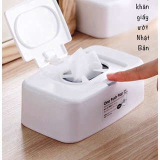 Hộp đựng khăn giấy ướt nắp bật Yamada cho bé - Made in Japan - KBN52729