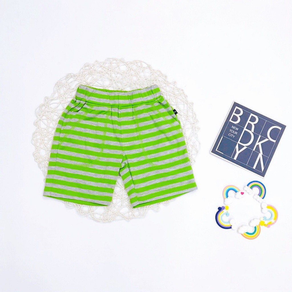 Quần đùi bé trai SUNKIDS, quần đùi cho bé chất cotton mềm mát, size 3-6 tuổi nhiều màu