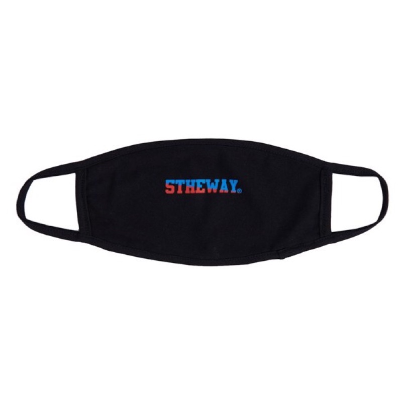 Khẩu Trang 5THEWAY /two-tone line/ Letter Mask - BLACK