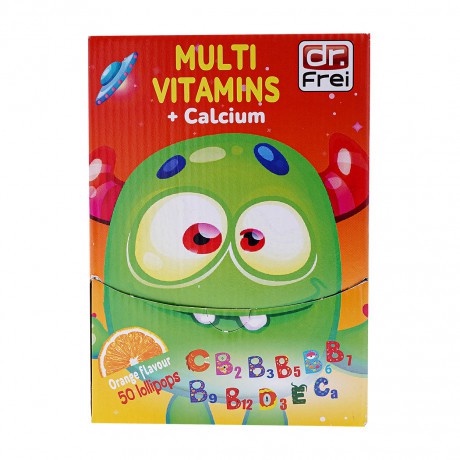 Kẹo Mút Dr.Frei Bổ Sung Multivitamin + Canxi