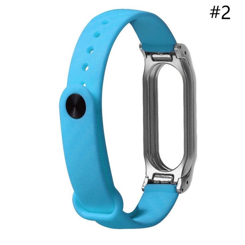 Dây Đeo Thay Thế Chất Liệu Silicon Thiết Kế Nhiều Lỗ Thời Trang Cho Xiaomi Mi Band 2