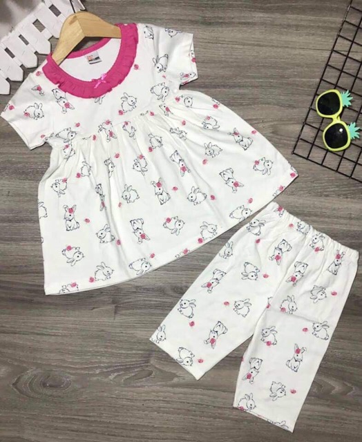 Bộ bozip/borip bé gái 20-34 kg