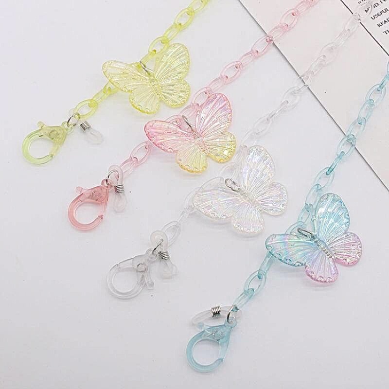 Dây đeo khẩu trang charm bướm nhiều mẫu dễ thương