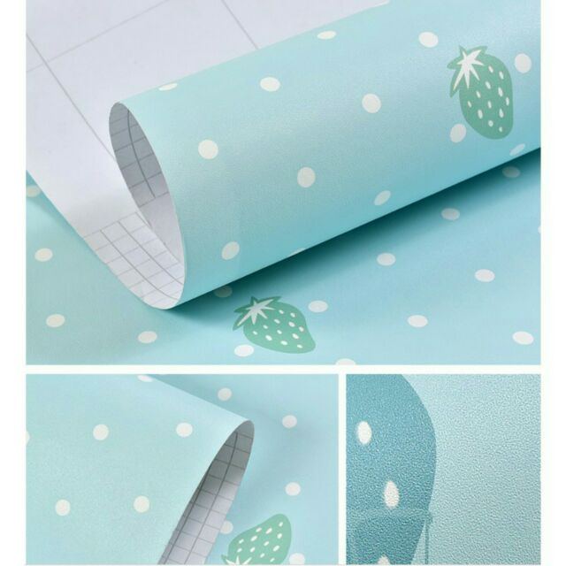 DECAL 1m Giấy dán tường khổ rộng 45cm ( có sẵn keo ) - KHÍ CẦU XANH ELL088 | BigBuy360 - bigbuy360.vn