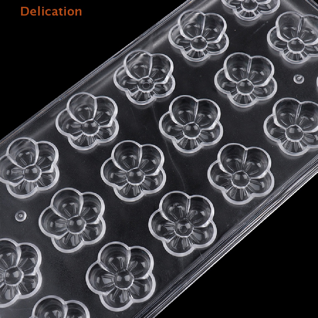 Khuôn Làm Bánh Kẹo Bằng Nhựa Hình Hoa 3D