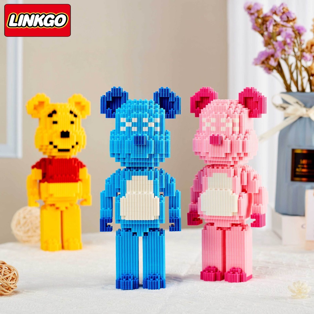 Đồ chơi lắp ráp, đồ chơi lắp ghép lego 3D mô hình bearbrick 19cm