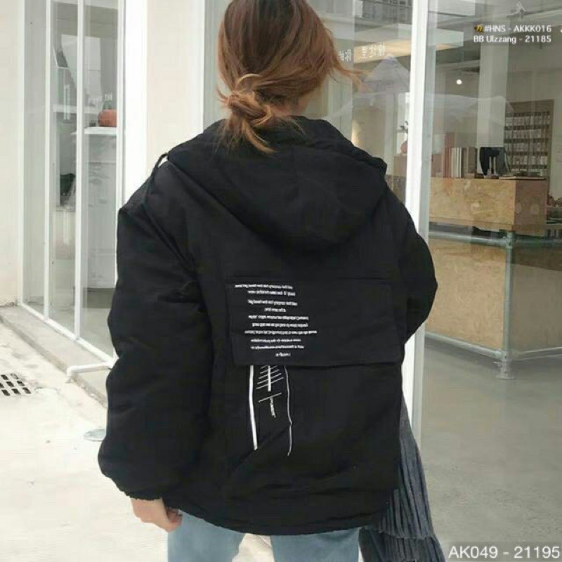 Áo Khoác Bomber Jackets Nam Nữ Kaki 2 Lớp Chất Siêu Đẹp Áo Khoác Đôi Nam Nữ Thêu TÚI SAU CHỮ - AK1048