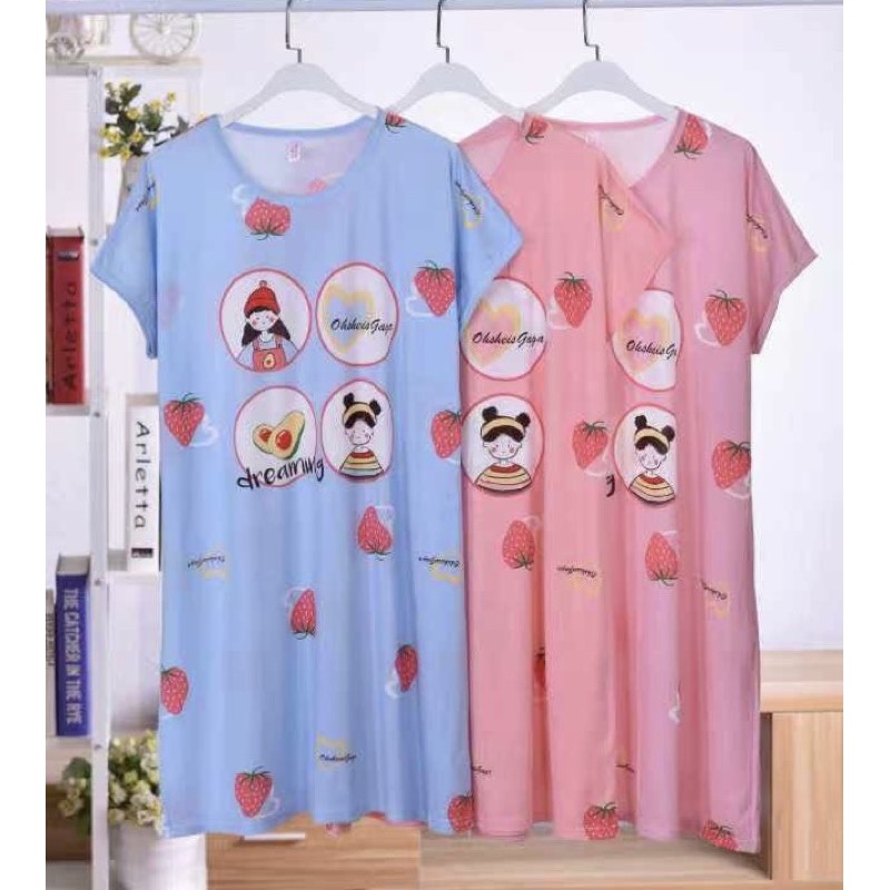 Đầm mặc nhà hoạ tiết hoạt hình dễ thương thun 4 chiều, Bigsize đến 100kg . Ship hoả tốc trong 30 phút | BigBuy360 - bigbuy360.vn