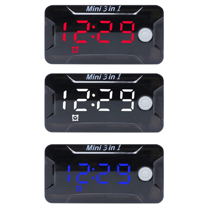 Đồng Hồ Điện Tử Hiển Thị LED DC 8V-72V Chống Nước Chống Bụi Cho Xe Hơi Xe Máy