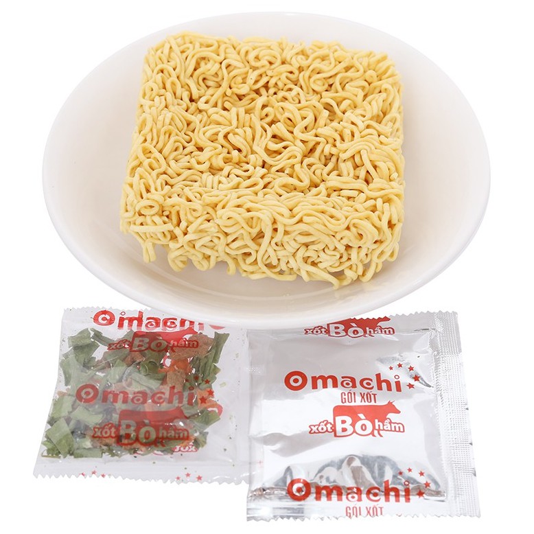Lốc 5 gói mì khoai tây Omachi xốt bò hầm 80g | BigBuy360 - bigbuy360.vn