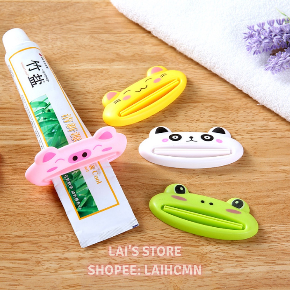 Dụng Cụ Nặn Kem Đánh Răng Họa Tiết Hoạt Hình Xinh Xắn Tiện Lợi Kẹp Vắt Ép Nhả Kem Đánh Răng, Sữa Rửa Mặt Bằng Tay