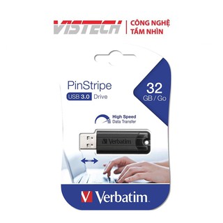 Mua USB Verbatim Store n  Go PinStripe 32GB 3.0 - Hàng chính hãng