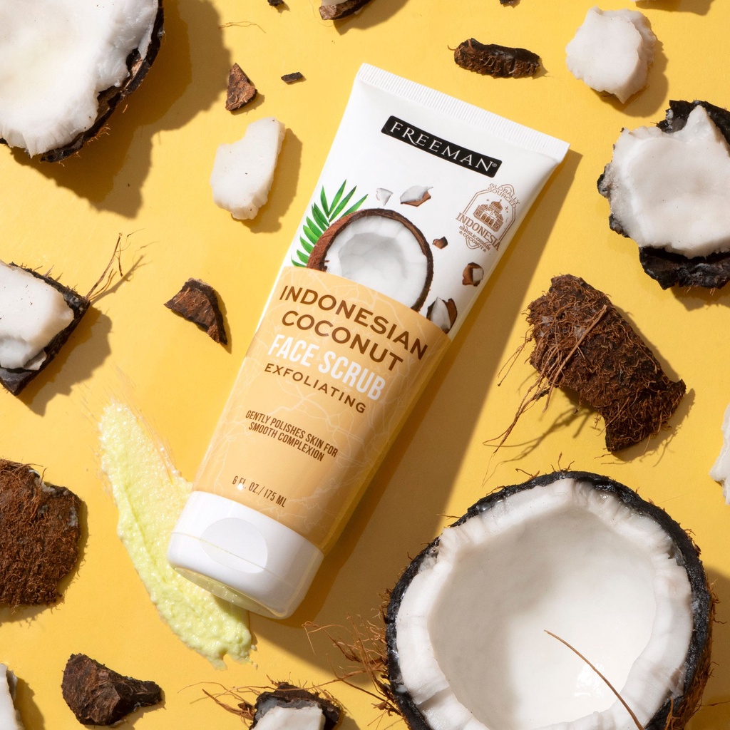 Tẩy Tế Bào Chết Da Mặt Freeman Dừa Indonesia &amp; Đường Exfoliating Indonesian Coconut Face Scrub (175ml)