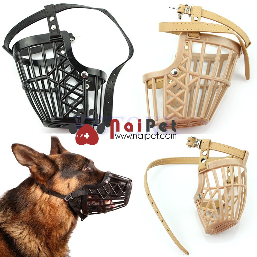 Rọ Mõm Nhựa Cho Chó Chống Cắn RM002