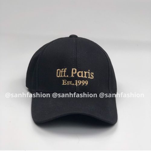 Mũ lưỡi trai thêu chữ Off Paris Nón kết chất kaki cao cấp thời trang form unisex nam nữ K57