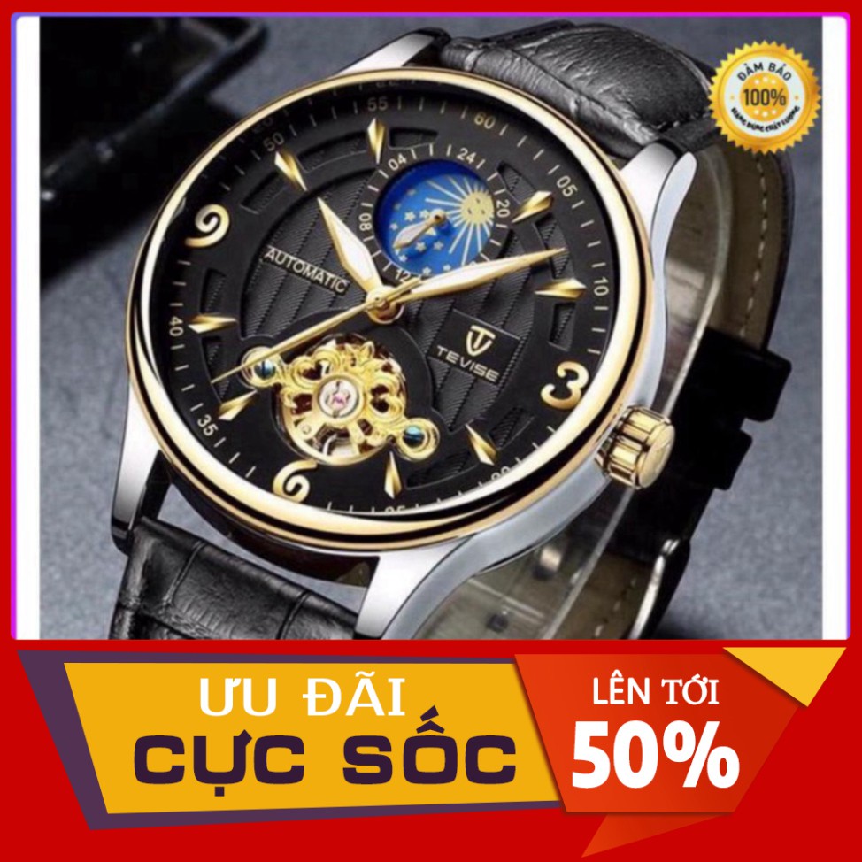 ĐỒNG HỒ AUTOMATIC NAM THƯƠNG HIỆU TEVISE CAO CẤP (TẶNG KÈM HỘP) HÀNG CỰC CHẤT
