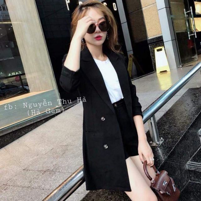 Set bộ áo vest nữ  quần short