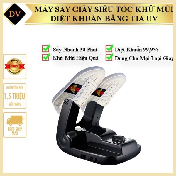 Máy sấy giầy khử khuẩn bằng tia uv diệt mùi hôi hiệu quả có đồng hồ hẹn giờ thông minh