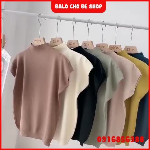 Áo len nữ cộc tay hến nhiều màu
