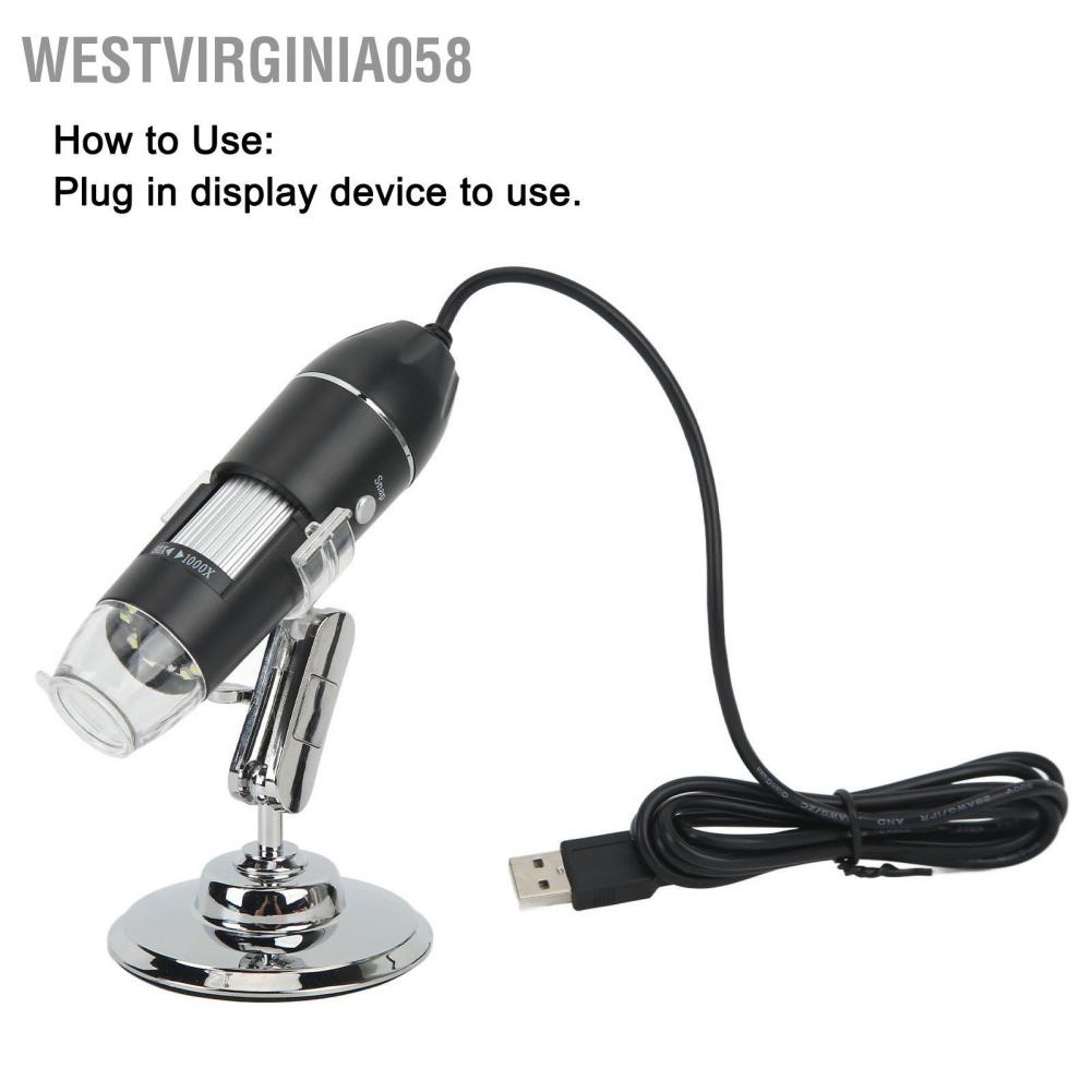 Có thể bán buôn Kính hiển vi kỹ thuật số 1000X USB 640x480 Máy ảnh video rõ nét để xử lý sửa chữa Hàng giao ngayWestvirginia058