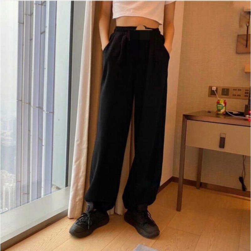 [SIẺU HOT Quần Jogger Nữ Dài Ống Rộng Có Bo SIMPLE Ulzzang